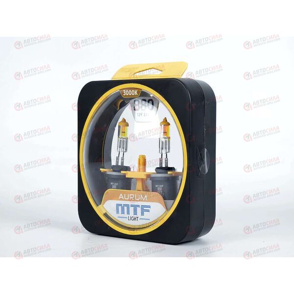 Лампа галоген 12В H27 27 Ватт (880) Aurum (2 шт) MTF