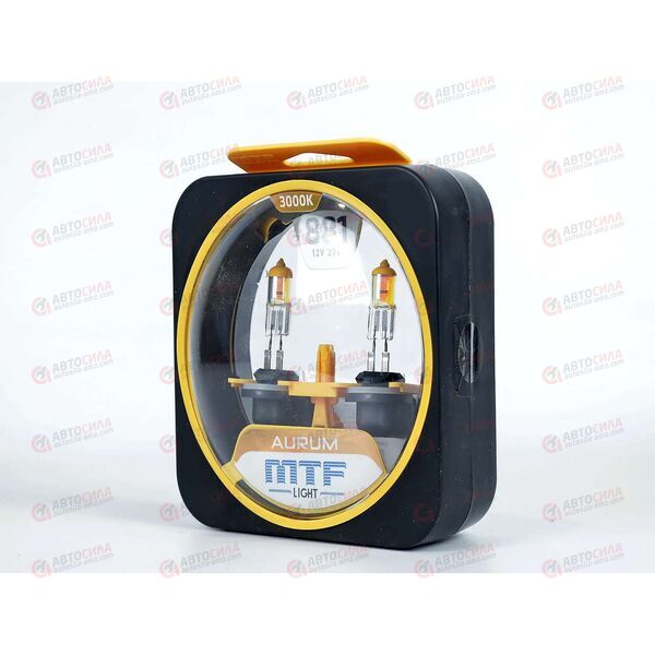 Лампа галоген 12В H27 27 Ватт (881) Aurum (2 шт) MTF