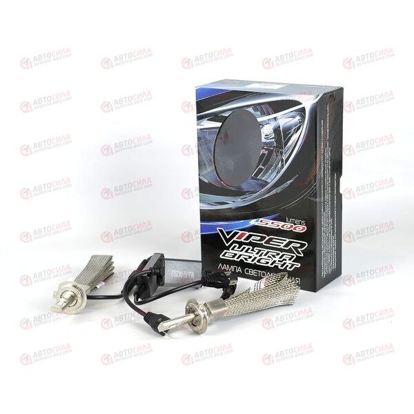 Лампа с/диод H7 LED 12/24В 50Вт 5500К 6000Лм (гибкий кулер) ULTRA BRIGHT (2 шт) VIPER